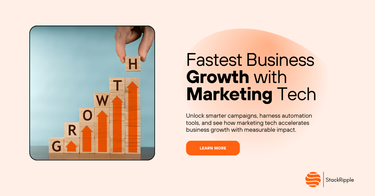 fastest business growth with marketing tech